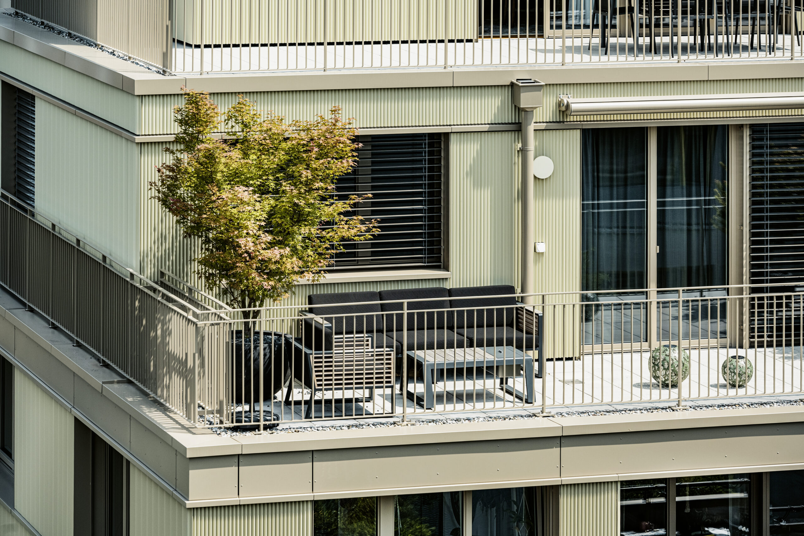 Fassade mit markantem Profil